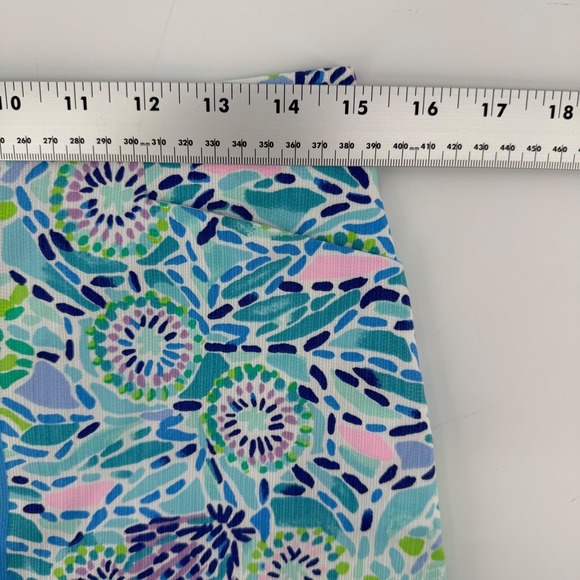 NWT Lilly Pulitzer Marigold Skort Blue Ibiza Open Water Green Pink Mini Size 2 - Picture 9 of 10